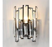 Appliques murales de Chevet Modernes en Acier Inoxydable, Douilles E14/E12, Lampe Murale d'intérieur de Luxe en Cristal câblée pour Salon, Couloir, entrée, Salle de Bain, vanité