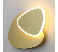 Appliques murales de Chevet Modernes pour Chambre à Coucher, luminaires muraux rotatifs en métal Blanc en Forme de Triangle créatif, Lampes murales à lumière Chaude 3 000 K pour Salle de Bain, po