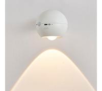 Appliques murales de Lecture avec 3 températures de Couleur et 3 Niveaux de luminosité, Batterie Rechargeable, Boule magnétique, Rotation à 360°, Interrupteur à Bouton pour Bureau d'enfants, Chev