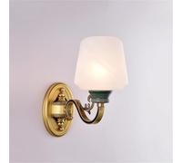 Appliques murales de Style Chinois avec Abat-Jour en Verre, luminaires muraux Vintage en Laiton, Lampes de Chevet Finition D pour Chambre, Couloir, Balcon, éclairage Mural décoratif d'intérieur p