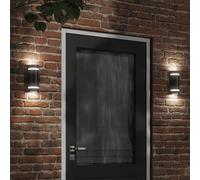 Appliques Murales d'Extérieur Demi-rond Lampe Eclairage Jardin 2 pcs vidaXL