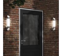 Appliques Murales d'Extérieur Lampe Patio Porche Jardin Acier Inoxydable vidaXL
