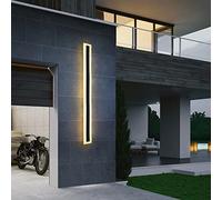 Appliques murales d'extérieur LED 38 W, Longue Applique Murale intérieure/extérieure IP65 étanche, Noire, Longue Bande Lumineuse vers Le Haut et vers Le Bas, pour Villa, Porche, Jardin, terrasse,