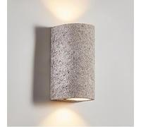 Appliques murales d'extérieur rustiques - Applique Murale en béton, Lampe Murale extérieure étanche à Double tête, luminaires muraux cylindriques Modernes pour Porche, terrasse, Jardin et arrière
