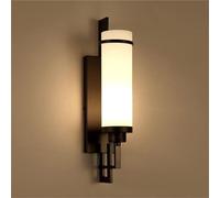 Appliques murales d'intérieur minimalistes, Finition Moderne avec Douille E27 et Abat-Jour en Verre Blanc, luminaire décoratif pour Salle de Bain, Chambre, Salon et Couloir.
