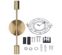 Appliques Murales, Double Base D'applique Murale E27 E26, Support D'ampoule De Lampe Murale Vintage Antirouille, Lumières De Vanité De Salle De Bains, Finition En Laiton Pour Chambres à Coucher, Salon