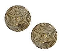 Appliques Murales en Métal 2 Pièces, Bougeoir en Spray Doré, Support en Fer Robuste pour la Maison, Le Salon, la Salle À Manger, les Décorations de Maison de Ferme S