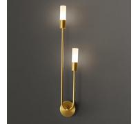 Appliques murales et appliques de vanité modernes noires Luminaires muraux de salle de bains à double tête Applique murale en métal doré à base G9 Éclairage mural intérieur haut et bas pour miroir