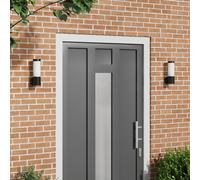 Appliques Murales Extérieur Vidaxl 2 Pcs Acier Inoxydable Noir Ip44