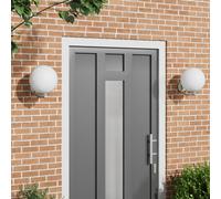 Appliques Murales Extérieure Vidaxl 2 Pcs En Acier Inoxydable Argent Ip44