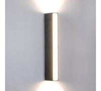 Appliques murales extérieures LED intégrées 3 000 K, éclairage vers le haut et vers le bas, applique murale extérieure étanche et lumineuse, lanterne murale extérieure noire moderne pour porche, pati