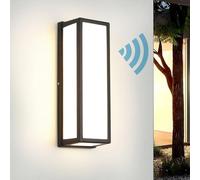 Appliques murales extérieures Modernes avec détecteur de Mouvement LED Jardin IP65 Lampe Murale étanche Éclairage Mural en Aluminium Applique Murale extérieure en acryli