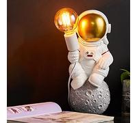 Appliques murales,Lampe de Bureau/Applique Murale LED Design Astronaute créatif avec Prise et interrupteurs décoratif Explore Lighting E27 pour garçons Fille Chambre d'enfant veill