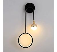 Appliques murales LED 13 W 3000 K-6000 K, luminaires muraux LED à Double tête, Modernes et créatifs, à intensité Variable, Lampes murales d'intérieur en métal Noir câblées pour Chambre, salo