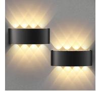 Appliques murales LED 8W TYRESES - Etanche IP65 - Blanc Chaud - Moderne - Aluminium