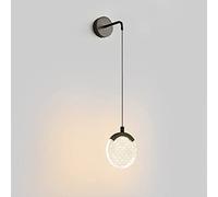 Appliques murales LED décoratives en Acrylique 4 W, Lampes murales Rondes Modernes à 3 Couleurs réglables pour Salon, Chambre, allée, Couloir, escaliers, Balcon (foncé)