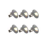 Appliques murales LED d'extérieur 6 pcs 5 W Argenté Rond