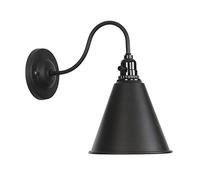 Appliques murales lumineuses, style industriel, restaurant, fer noir, LED, tête unique, rétro, créatives, pour chambre, couloir, allée, magasin, salon, passage, lustres modernes (Taille : b) (Une cou