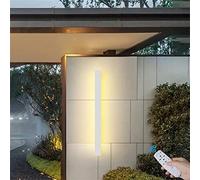 Appliques murales minimalistes contemporaines blanches pour jardin extérieur, lampe LED à intensité variable avec télécommande, éclairage extérieur et intérieur étanche IP65 en aluminium, barre longu