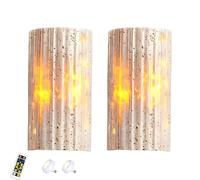 Appliques murales minimalistes contemporaines LED modernes pour extérieur, éclairage vers le haut et vers le bas, 3000K, effet marbre, lampe de montage pour porche avant, étanche IP65, pour salon ou