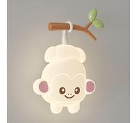 Appliques murales modernes Appliques murales de conception de bande dessinée pour chambre d'enfant Applique murale en forme de petit animal Applique murale en acrylique blanc Lampes murales LED