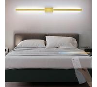 Appliques murales modernes , lampe murale intérieure à LED avec télécommande des lumières murales 2700K-6500K Éclairage mural dimmable fer long atmosphère de lit de lit de lit de lit moderne salon