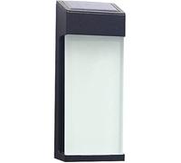 Appliques Murales Modernes Lanternes Murales Rectangulaires Lanternes Solaires Étanches Lampe Murale Crépusculaire pour Allées de Jardin