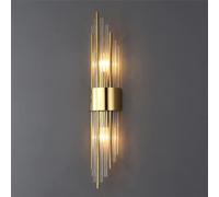 Appliques murales modernes pour espaces de vie, luminaires pour chambres, lampe murale en cristal de vanité, lumière LED de luxe, chambre à coucher, hôtel, lampe de chevet, couloir, allée (Or)