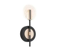 Appliques murales Modernes pour Salle de Bain, lumière Blanche 4 000 K, LED, Abat-Jour Rond en Acrylique, Finition métallique, pour Porte, Miroir, Salon, Couloir, escaliers