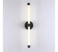Appliques murales Modernes pour Salle de Bain, Salon, Simple, Longue Bande LED, intensité Variable, Lot de 2, Appliques murales en Fer avec Abat-Jour en Acrylique pour Bureau, escaliers, coiffeus