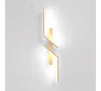 Appliques murales noires, luminaires LED modernes pour salle de bain, applique murale linéaire géométrique en métal, éclairage mural intérieur à 3 températures de couleur pour chambre, salon, couloir,