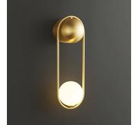 Appliques murales Noires Modernes pour Chambre à Coucher, luminaires muraux créatifs en Verre Blanc, Lampes murales entièrement en cuivre avec Douilles G9 pour Salon, Salle de Bain, Couloir