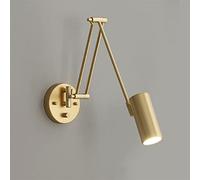 Appliques murales nordique simple applique murale or/noir LED liseuse luminaire mural for salon/chambre chevet/salle de bain applique murale ajuster la luminosité luminaire rétro créatif (couleur