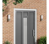 Appliques Murales Outdoor Vidaxl 2 Pcs En Acier Inoxydable Argent Ip44