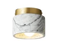 Appliques Murales, Plafonniers Ronds En Pierre de Marbre, Éclairage de Plafond de Couloir En Laiton, Plafonnier Encastré Moderne Pour Cuisine, Porche, Entrée/Blanc/A