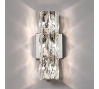 Appliques murales postmodernes, Applique Murale en Cristal chromé, luminaires de Salle de Bain d'intérieur, Lampes de Chevet, Appliques murales à culot G4 pour Salon, Chambre et Cuisine