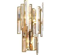 Appliques murales postmodernes minimalistes en Cristal, Lampe de Chevet en Verre, Grande Applique Murale en Cristal pour escalier, pour Chambre à Coucher, entrée, Chambre de Filles