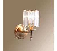 Appliques murales pour Chambre à Coucher, Lampes suspendues créatives en Cristal à tête Unique, Petites Lampes suspendues décoratives en cuivre postmodernes, compatibles avec la Chambre, la cuisi