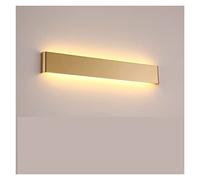 Appliques murales rectangulaires modernes Télécommande vers le bas Or Lampes de miroir Chambre à coucher Escalier de nuit Éclairage mural industriel intérieur (Couleur : or, Dimensions : 6 W L16 cm_RC