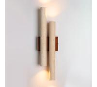 Applmurale de Salle Den En Pierre Naturelle de Huangdong, Fabriquée À La Main, Style Wabi-Sabi,De Chevet D'Intérieur G9, Applmurale Simple Et Moderne de Style Ferme Pour Salon, Chambre Ou Couloir./A