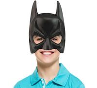 Applysu Masque de chauve-souris pour enfants - Demi-masque de chevalier sombre - Accessoire de costume de super-héros