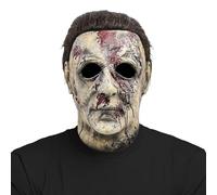Applysu Michael Myers Masque effrayant Tête complète Michael Myers Masque Halloween Horreur Cosplay Accessoires pour bal masqué