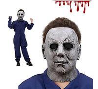 Applysu Michael Myers Masque pour enfant Halloween Cosplay Horreur Killer Costume Headwear Michael Myers Costume Masque pour garçons et filles (Grey Mike)