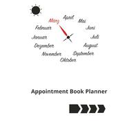 Appointment Book: Undated Planner, Daily & Hourly Planner in 30 Minute Increments, 4 Column, Large 7" x 10", 200 pages