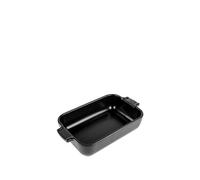 PEUGEOT - Plat Four En Céramique Rectangulaire - 22 cm x 11,3 cm x 5,1 cm - Contenance : 0,85 L - Garanti 10 Ans - Fabrication Française - Coloris Noir Satin