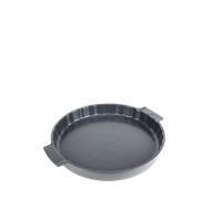 Peugeot - Moule à Tarte en céramique 30 cm - Garanti 10 - Fabrication Française - Coloris Ardoise