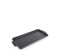 PEUGEOT - Plaque Mignardises et aperitifs en céramique - 40 cm (anses comprises) x 16 cm x 2,5 cm - Garanti 10 Ans - Fabrication Française - Coloris Ardoise