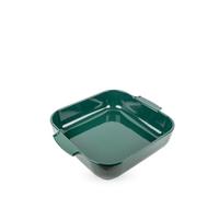 PSP Peugeot Plat four Appolia carré céramique 36 cm vert forêt