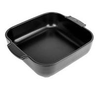 Appolia Plat four céramique carré noir satin 28 cm - 11in Peugeot
