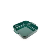 PSP Peugeot Plat four Appolia carré céramique 36 cm vert forêt